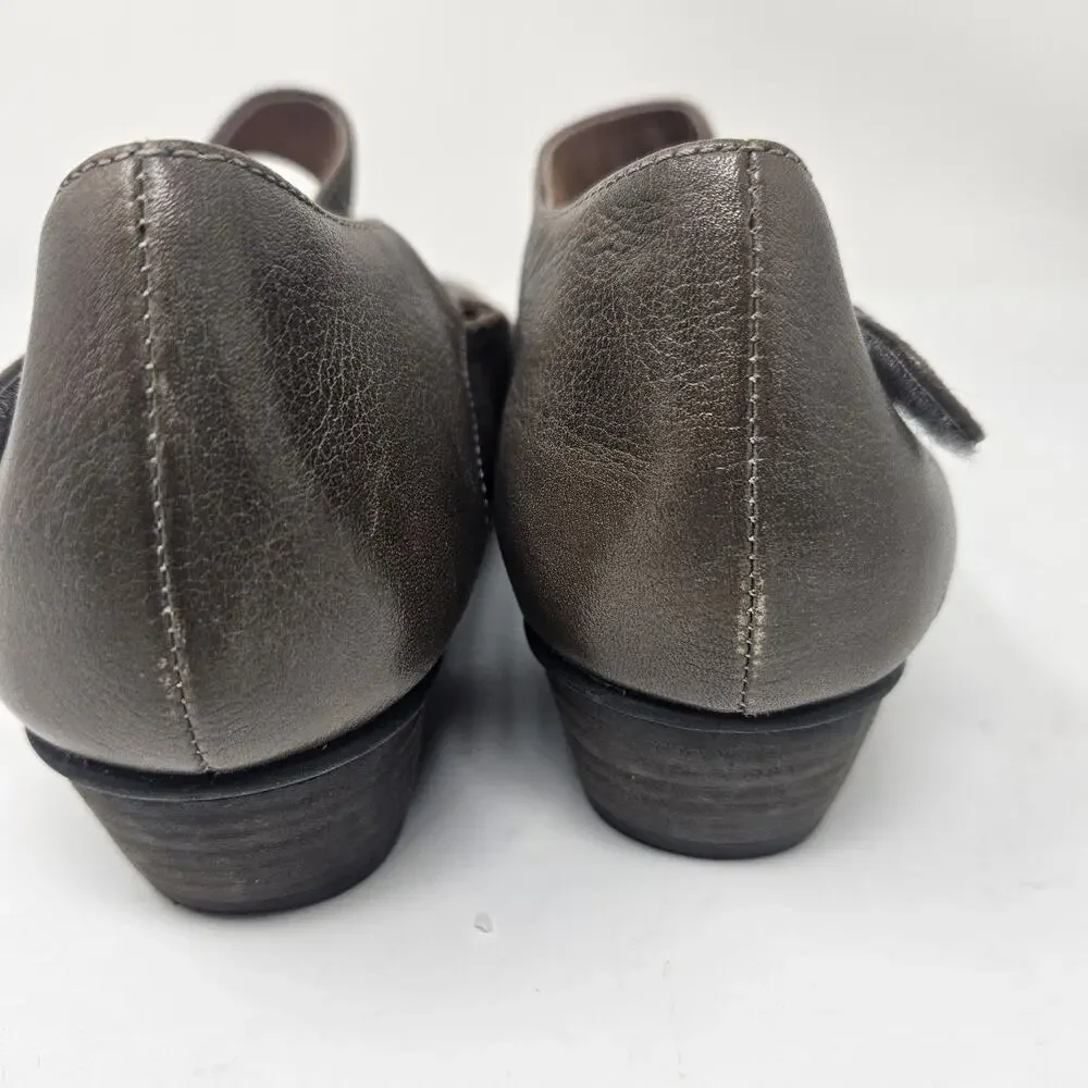 Taos Womens Shoes Size 9 40 Leather Mary Jane Comfort Brown Taupe S3